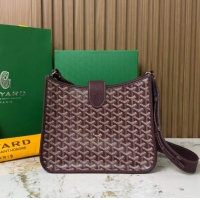 Luxury Discount Goyard Musette Messenger Bag PM 8930 Burgundy