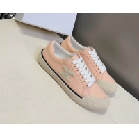 Hot Style Celine Alan Triomphe Sneakers Shoes Pink Canvas 6051106 Pink