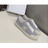 Top Quality Celine Alan Triomphe Canvas Sneakers 6051108 Gray