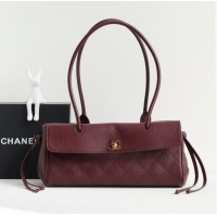 Famous Brand Chanel Small Shopping Bag in Grained Calfskin AS6288 Burgundy 2026