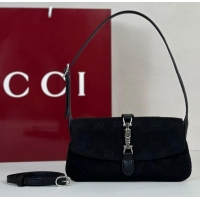 Buy Discount Gucci Jackie Small Shoulder Bag GG Canvas 867156 Black 2026