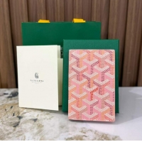 Super Quality Goyard Saint-Pierre Card Wallet G3302 Multicolored Powder Pink