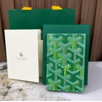 Luxury Cheap Goyard Saint-Pierre Card Wallet G3302 Multicolored Meadow Green
