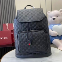Trendy Design Gucci GG Emblem Medium Backpack ‎854750 Black 2026