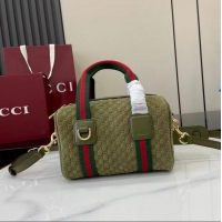 Well Crafted Gucci Mini GG Denim handbag 859975 Dark Green 2025