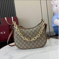 Buy Cheap Gucci GG Emblem Small Canvas Shoulder Bag 815409 Beige 2026