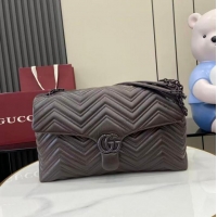 Inexpensive Gucci GG Marmont Large Leather Shoulder Bag 850659 Brown 2026