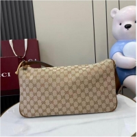 Well Crafted Gucci Half Horsebit Large Shoulder Bag In CC Canvas 862530 Apricot 2026