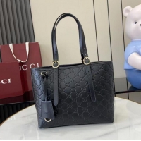 Buy Inexpensive Gucci GG Emblem Medium Tote Bag 847456 Black 2026