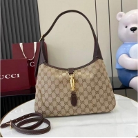 Best Product Gucci Jackie Slim Medium Shoulder Bag In GG Canvas 863137 Beige/Brown 2026