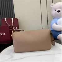 Promotional Gucci Half Horsebit Medium Shoulder Bag In Leather 860787 Light Apricot 2026
