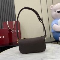 Best Price Gucci Half Horsebit mini shoulder bag in Grainy Leather 860784 Coffee 2026