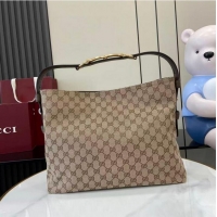 Famous Brand Gucci Beatrix GG Denim medium tote bag 850926 Beige 2026