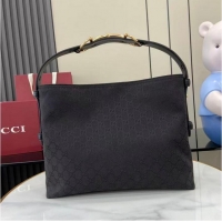 Super Quality Gucci Beatrix GG Denim medium tote bag 850926 Black 2026