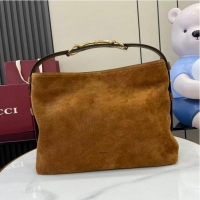 Top Grade Gucci Beatrix Suede Medium Tote Bag 850926 Grey 2026