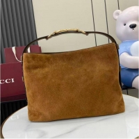 Top Grade Gucci Beatrix Suede Medium Tote Bag 850926 Grey 2026