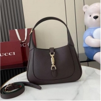 Best Price Gucci Jackie 1961 Medium Bag ‎In Grain Leather 810232 Coffee 2026