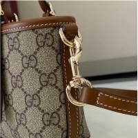 Big Discount Gucci GG Emblem Mini Bag ‎In Canvas ‎855491 Beige/Brown 2026