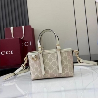 Good Taste Gucci GG Emblem Mini Bag ‎In Canvas ‎855491 Beige 2026