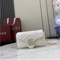 Cheap Discount Gucci GG Marmont Mini Shoulder Bag 841290 White 2026
