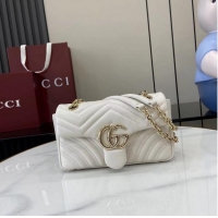Buy Promotional Gucci GG Marmont Small Shoulder Bag 837280 White 2025