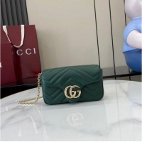 Good Taste Gucci GG Marmont Mini Shoulder Bag 841290 Green 2026