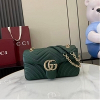 Shop Best Price Gucci GG Marmont Medium Shoulder Bag 837267 Green 2026