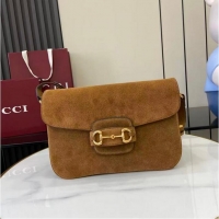 Top Quality Gucci Horsebit 1955 Aura Small Shoulder Bag 836890 Brown 2026