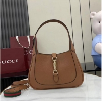 Inexpensive Gucci Jackie 1961 Medium Bag in Grainy Leather 810232 Brown 2026