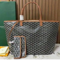 Cheap Goyard Original Saint Louis Tote Bag GM 18212 Black And Tan