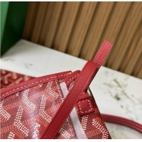 Luxury Imitation Goyard Original Saint Louis Tote MINI 18212 Red