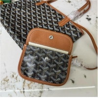 Top Design Goyard Original Saint Louis Tote MINI 18212 Black And Tan