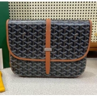 Discount Goyard New Design Original Messenger Bag GM 8962 Black And Tan