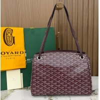 Best Price Goyard Original Rouette Shoulder Tote Bag 00315 Burgundy