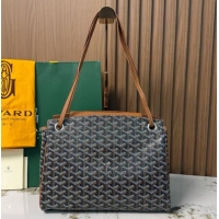 Inexpensive Goyard Original Rouette Shoulder Tote Bag 00315 Black And Tan