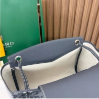 Duplicate Goyard Original Rouette Shoulder Tote Bag 00315 Dark Grey