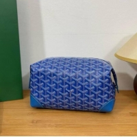 AAAAA Discount Goyard Boeing 25 Travel Toilet Bag G8741 Light Blue