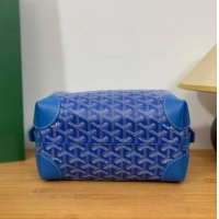 AAAAA Discount Goyard Boeing 25 Travel Toilet Bag G8741 Light Blue