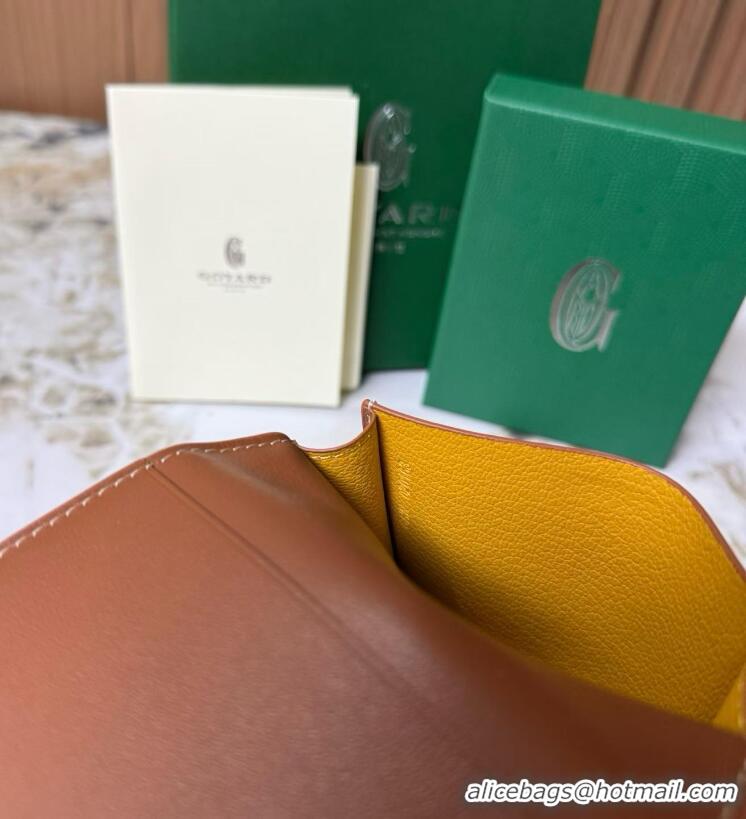 Purchase Low Cost Goyard New Card Case 020092 Black And Tan