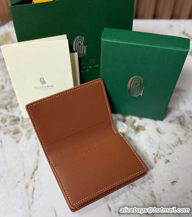 Purchase Low Cost Goyard New Card Case 020092 Black And Tan