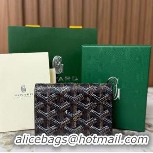 Top Grade Goyard New Card Wallet 020092 Black