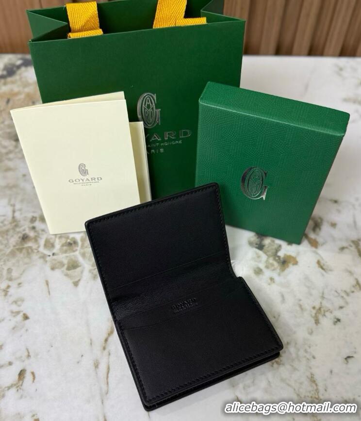 Top Grade Goyard New Card Wallet 020092 Black
