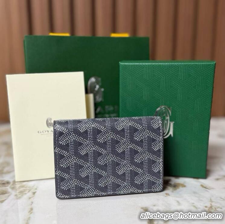 Trendy Design Goyard New Card Wallet 020092 Dark Grey