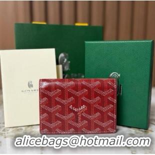 Free Shipping Discount Goyard New Card Case 020092 Red