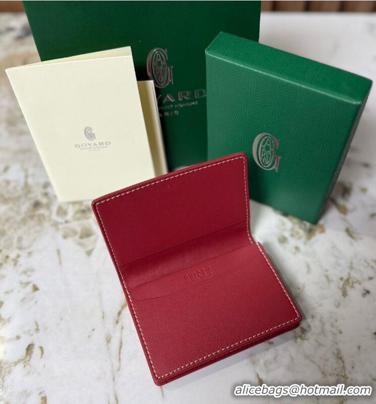 Free Shipping Discount Goyard New Card Case 020092 Red