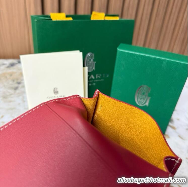 Free Shipping Discount Goyard New Card Case 020092 Red