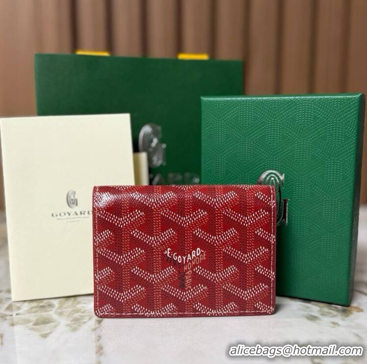 Free Shipping Discount Goyard New Card Case 020092 Red