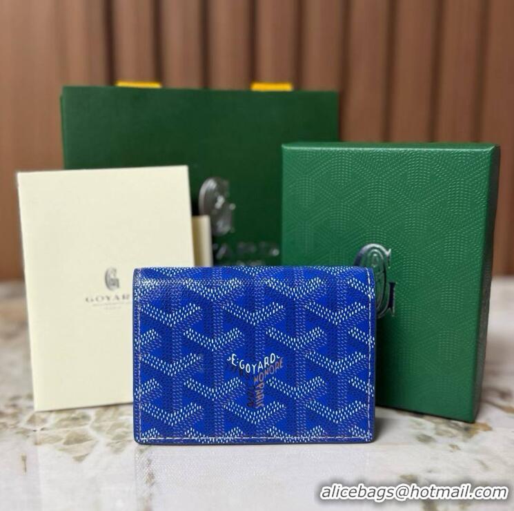 New Arrivals Goyard New Card Case 020092 Light Blue