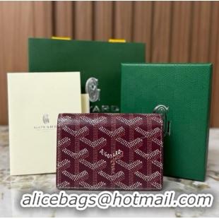 Design Inexpensive Goyard New Card Case 020092 Bungundy