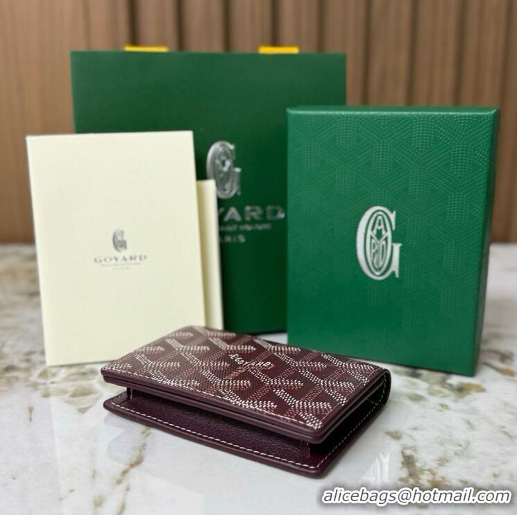 Design Inexpensive Goyard New Card Case 020092 Bungundy